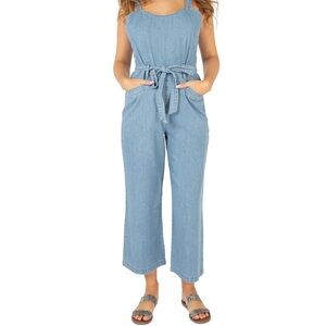 Women’s Rewash Light Blue Denim Jumpsuit Size Medium